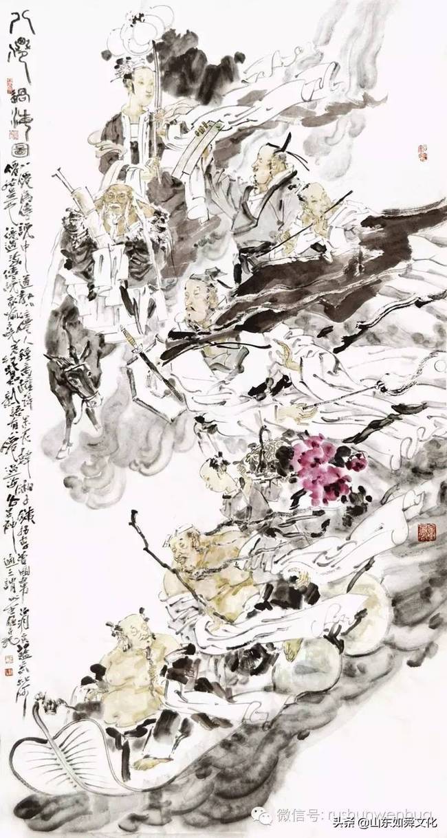 水墨酣畅气韵生动赏读著名画家于新生的写意水墨人物画