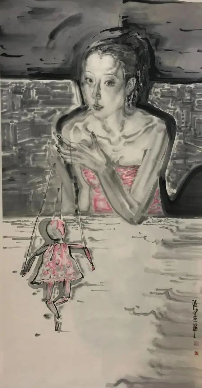 深入人心 沁透灵魂——品味著名画家张望当代水墨画的新元素、新境界_山东站_中华网