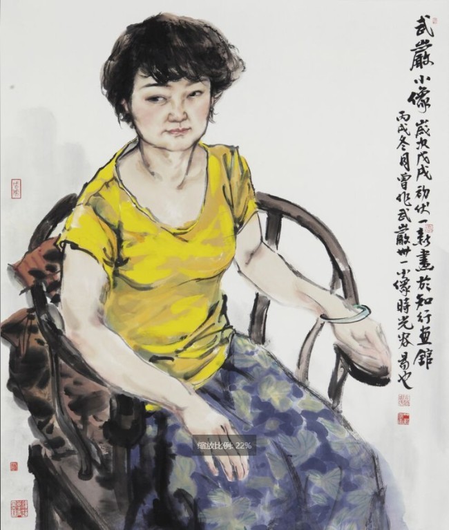 《花生爸爸》《马妍》《马丰民大爷》《锁紫瑢》画家简介周一新,宁夏
