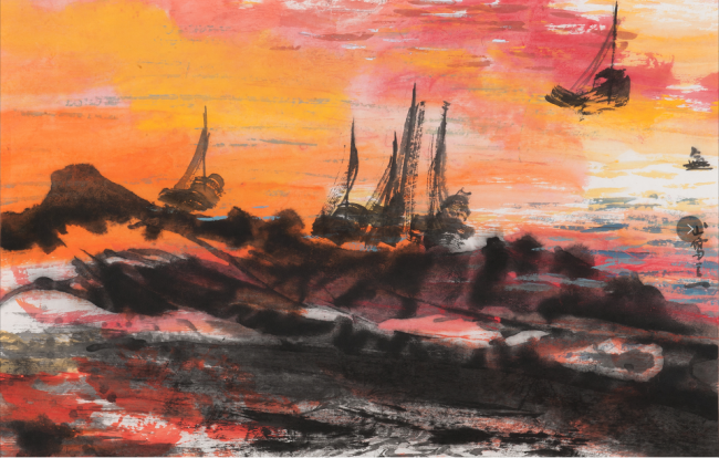 无限疆山入梦来著名画家吴建军笔下的寂寞与激情