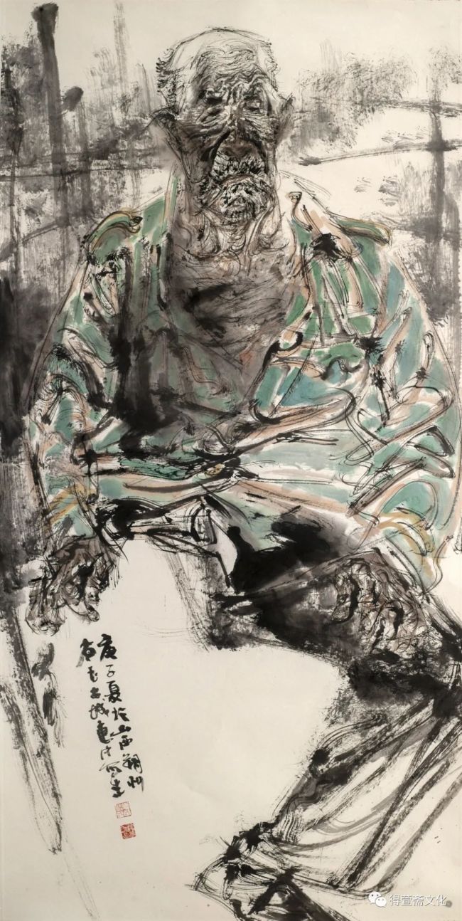 个性鲜明形神兼备著名画家任惠中参展大美艺雕当代中国写意人物画名家