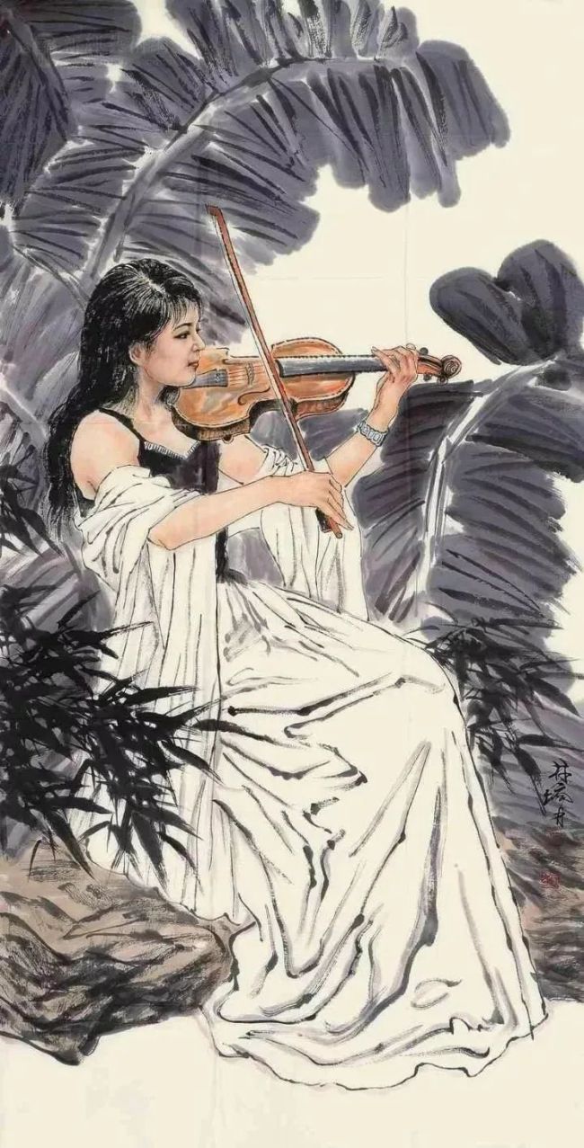 风和荔红芭蕉绿浓品味著名画家林墉作品中的南方美感