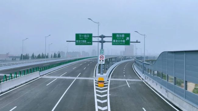 青岛跨海大桥快速路图片