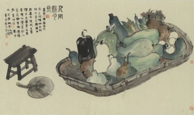 纸上田园李学明的大写意蔬果画