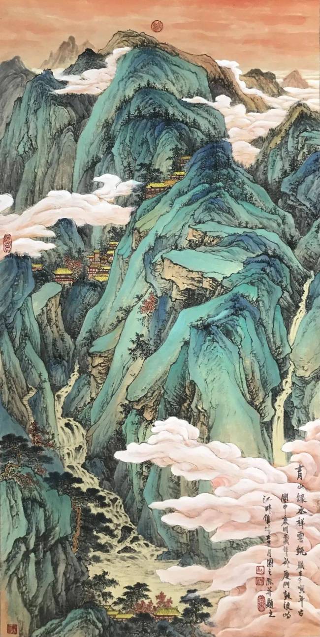 身在山水之间,心在山水之外——体味康明义青绿山水画