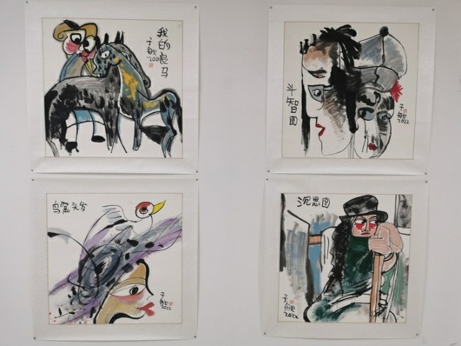 走进自闭症儿童的艺术世界,“让爱回家——高子舰公益慈善画展”在济南开展_山东站_中华网