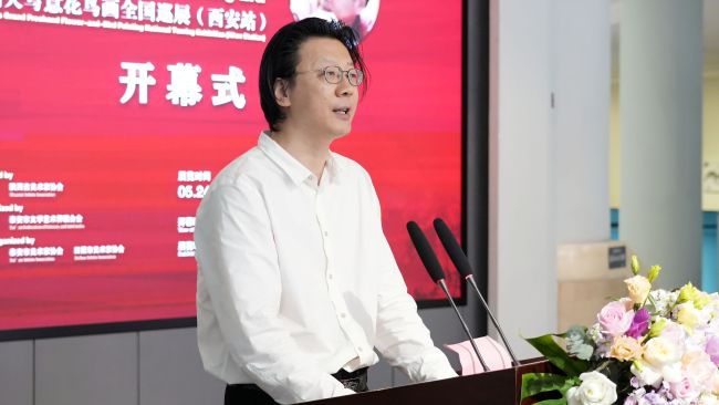 “花开盛世——孙成刚大写意花鸟画全国巡展（西安站）”昨日在陕西省美术博物馆开幕