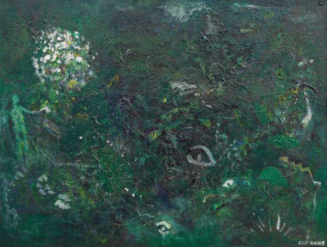 《茂林恋曲》油画60x80cm 张冬峰作2022年10月.JPG