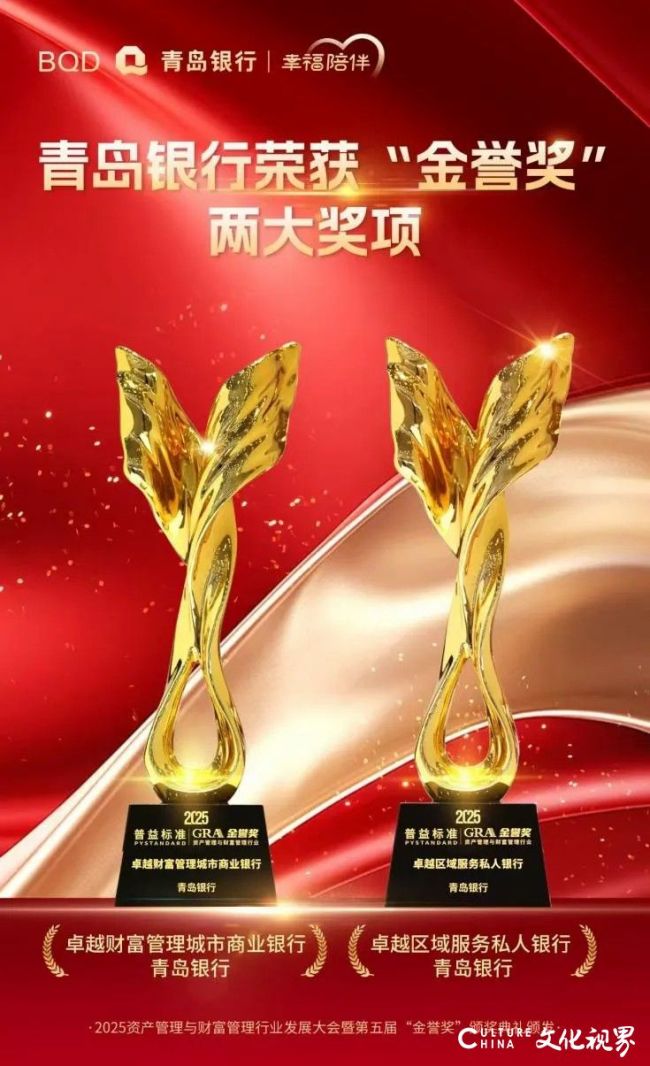 青岛银行荣膺“2025年资产管理与财富管理行业第五届金誉奖”两大奖项