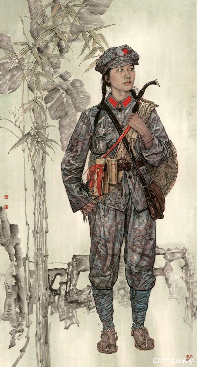 《青春如歌》 纸本设色 180x97cm 2015年.jpg