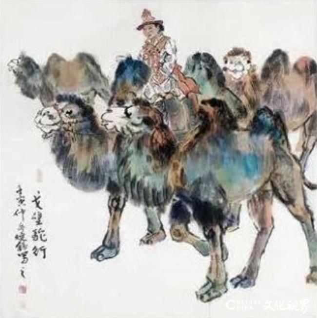 王晓银·彩墨骆驼 | 笔墨洒脱灵动，画面充盈着源自大地深处的质朴力量与真切温度