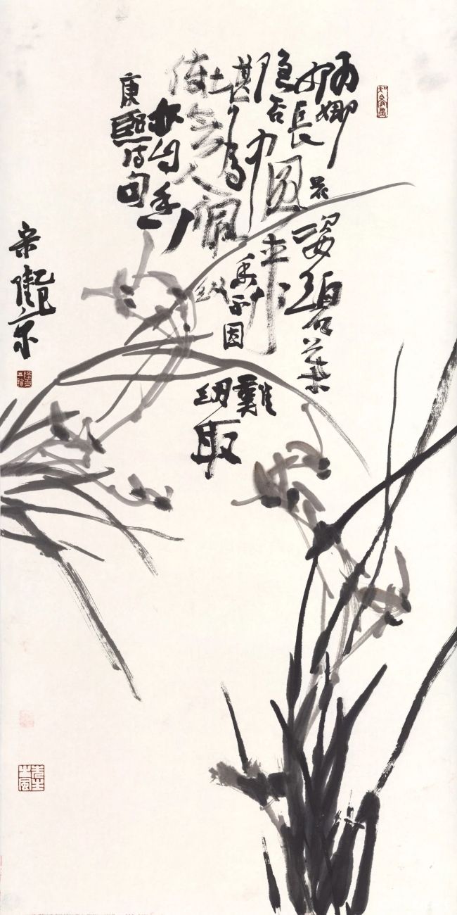 宋陆京画兰 | 以书入画，刚柔相济