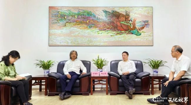 全国政协常委、副秘书长，民盟中央副主席吴为山一行赴湖北省美术院调研