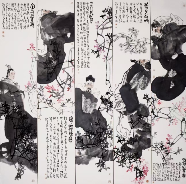 【DeepSeek谈艺】叶军·中国画 | 既保持了传统的典雅气质，亦洋溢着当代的视觉张力