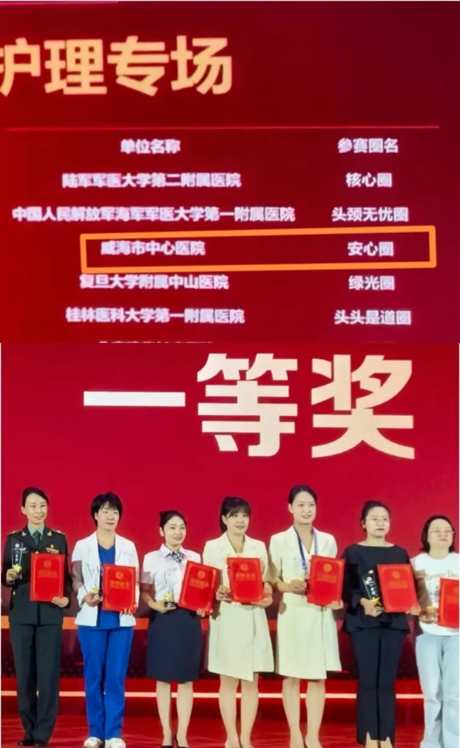 威海市中心医院服务质量管理项目荣获全国三级医院护理专场一等奖