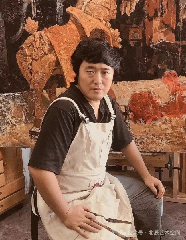 张炳林油画作品丨心绪与色彩交织的时光画布