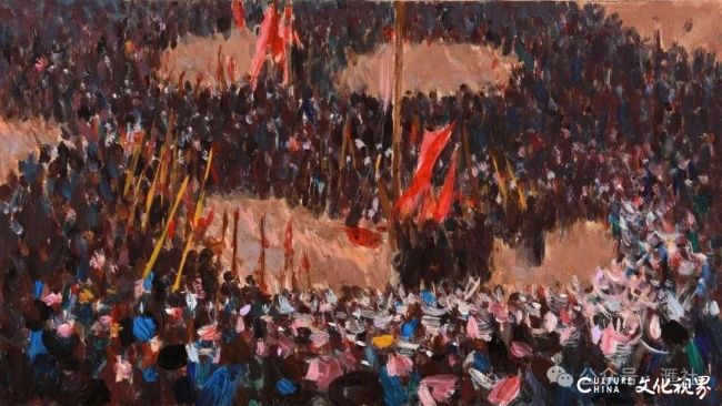 【DeepSeek谈艺】胡继宁·苗乡系列丨色彩背后是被提炼成呼吸般自然的文化符号