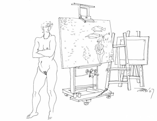 田卫平·模特速写丨个体的姿态在场景中舒展，生命的痕迹在线条中留存