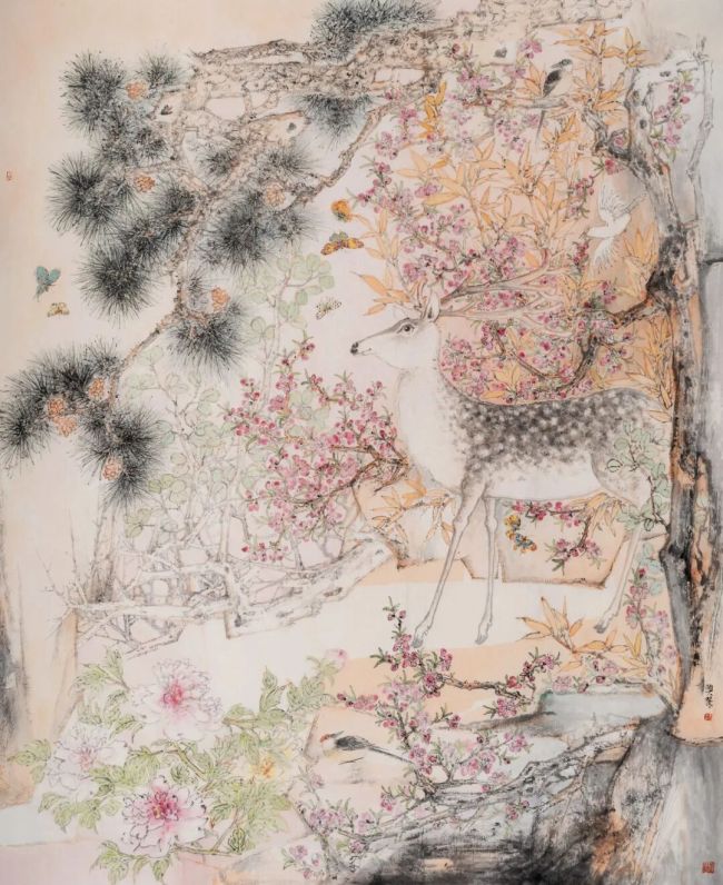 《瀞香》  195cmx162cm 纸本设色 2025年.jpg