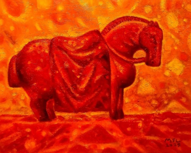 【DeepSeek谈艺】马飞龙·油画 | 以热烈沉实的笔触,去贴近与感受大地深处的脉动