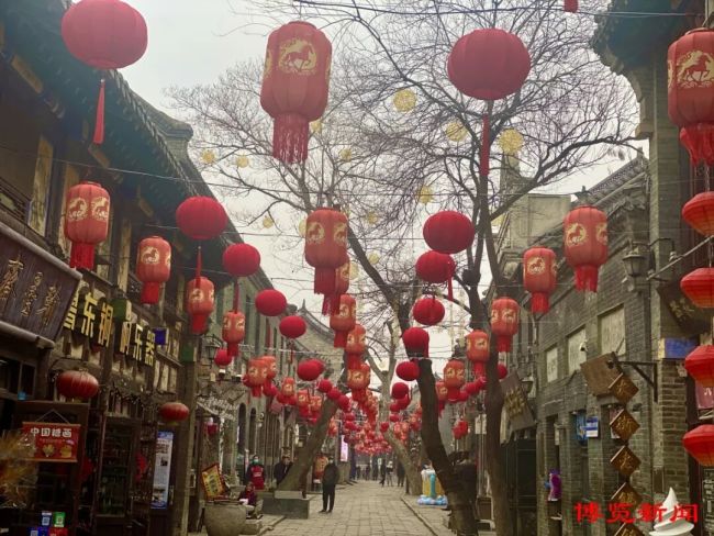 冬游淄博:璀璨花灯将年味拉满格