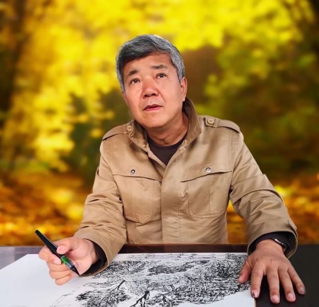 王界山·焦墨山水画 | 以粗犷线条与淋漓墨色,让自然那不羁的生命力破纸而出