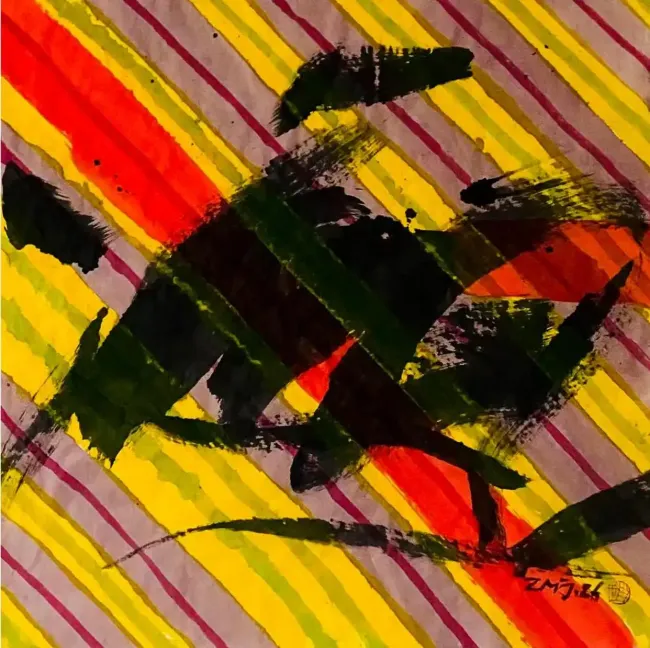 赵孟君 | 沉重而洒脱的笔触,是对生活的美妙的讴歌