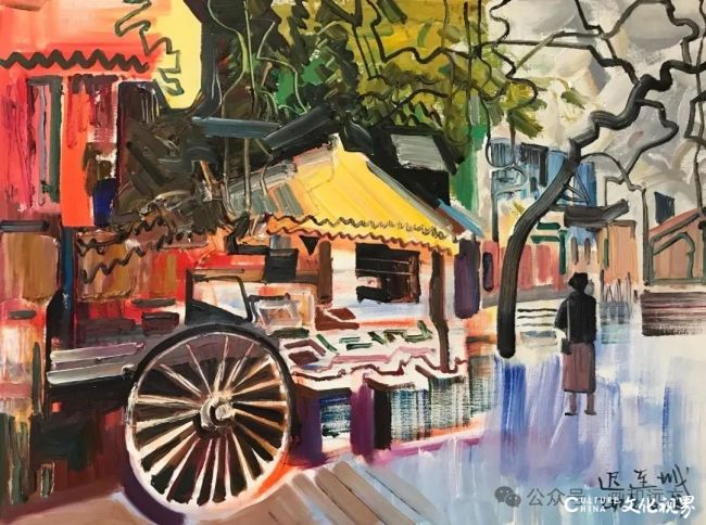 【DeepSeek谈艺】迟连城·油画写生 | 色彩构景显意趣，运笔写生见匠心