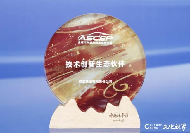 创新驱动、生态共赢——双星集团荣获“全球汽车供应链技术创新生态伙伴奖”