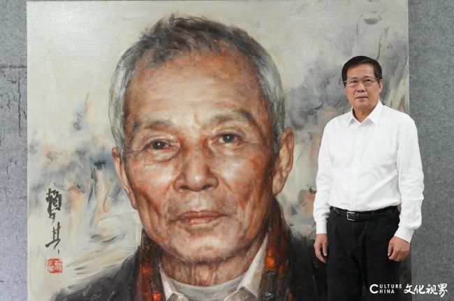 以艺术致敬画坛巨匠——冯少协推出油画新作《赖少其-来自黄山的风》