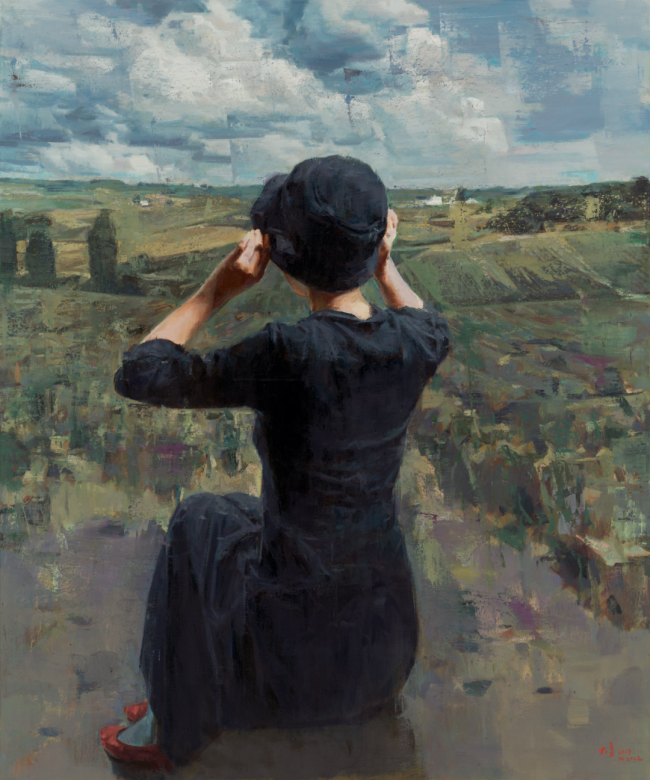 邬大勇油画 | 林间凝思，花火藏情