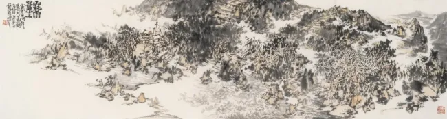 赵德勋·山水画丨笔下河山如同春日盛景铺展眼前，藏着岁月安澜的从容