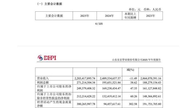 营收连续两年两位数下滑，东宏股份却收获“增利”年报——规模收缩下盈利增长可持续吗？