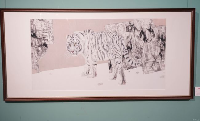 “山君气度——刘扬画虎作品展”昨日在济南隆重开幕