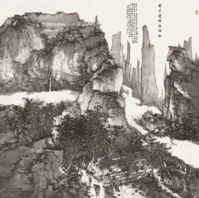 何加林 | 墨分五色绘山河之息，笔走云霞破空间之局