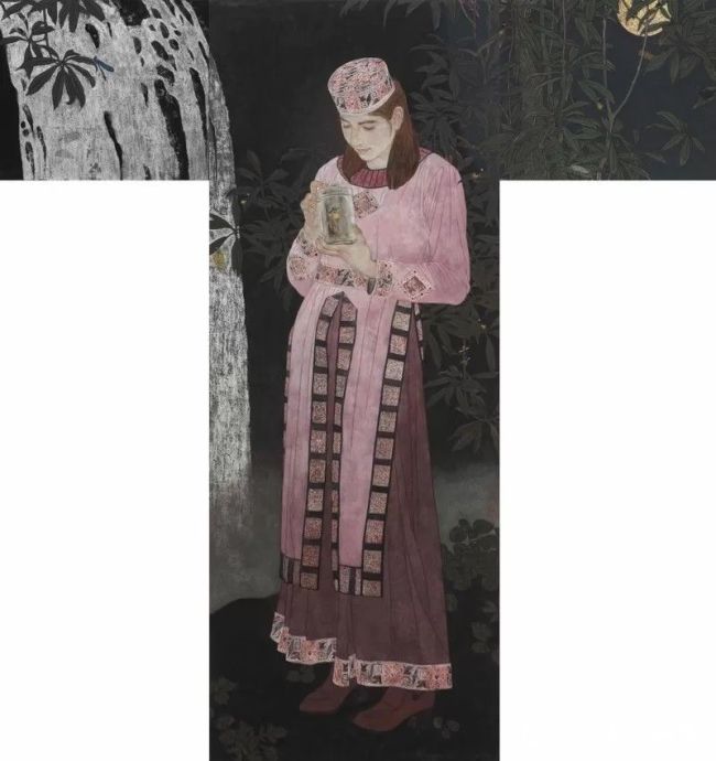 孙震生 中国画《小夜曲》160x150cm.jpg