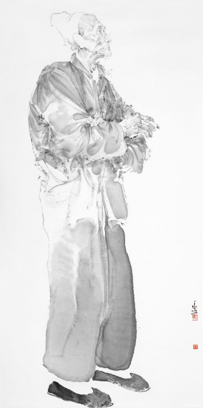 14  姜永安 中国画《蒋兆和先生》68x136cm.jpg