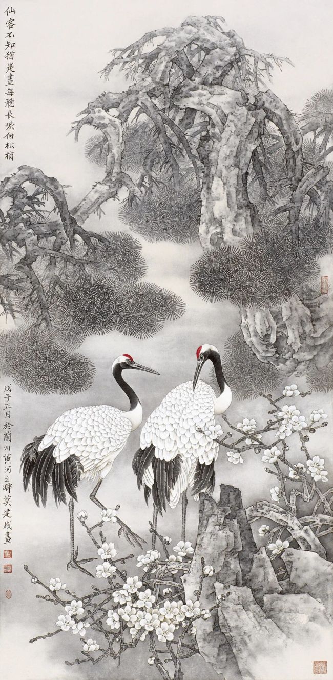 “方外寻幽——莫建成、莫晓松工笔花鸟作品展”在北京开展