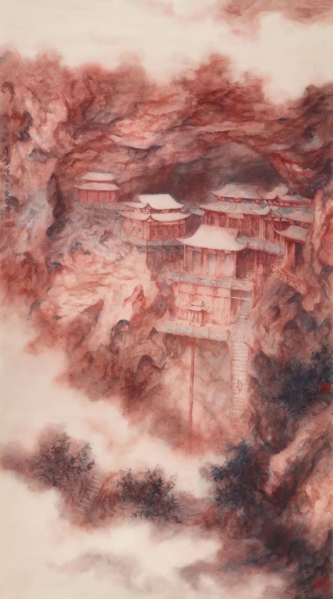 陈散吟 | 墨色在纸间晕染铺陈,营造出开阔而沉静的诗意画境