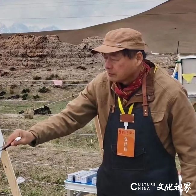 包泽伟“穿越河西”油画写生丨穿梭在风沙戈壁，绘出古迹的精神气质和遗址的不朽灵魂