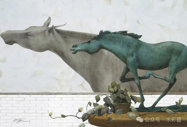 长海·水彩画 | 褪去喧嚣定格静立依偎，于温柔水色中探寻生命柔软本真