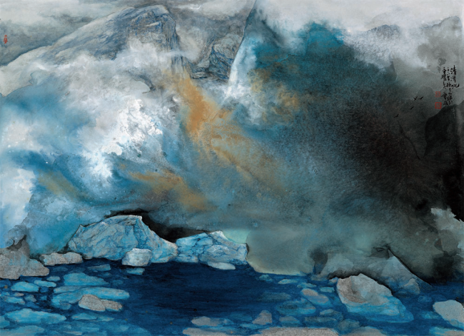 曹俊·山水画 | 在富有传统意味的深度和宁静中，展现西方抽象绘画的力量