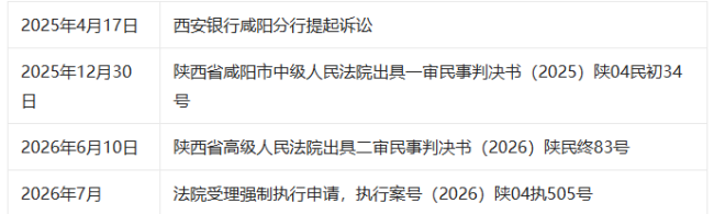 7.3亿大额不良落地执行!西安银行咸阳分行诉三家企业金融借款合同纠纷案正式进入强执阶段