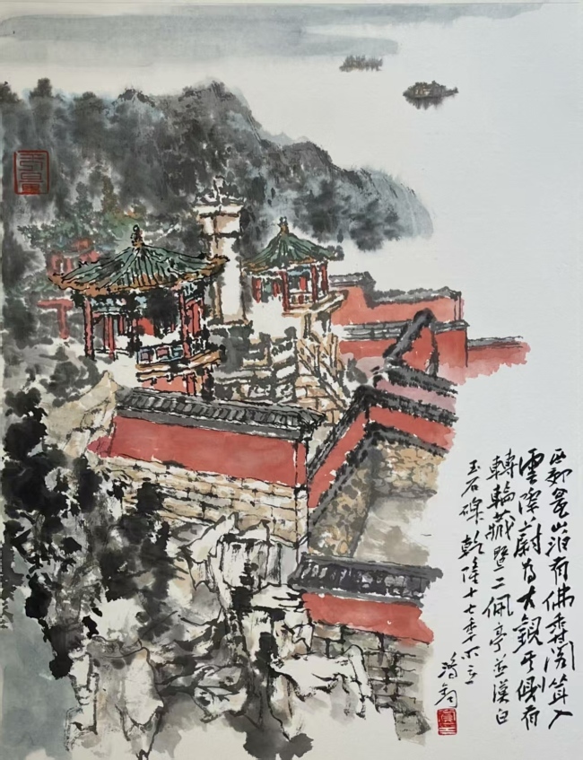 “绿野生辉——买鸿钧艺术展”昨日在广西钦州启幕
