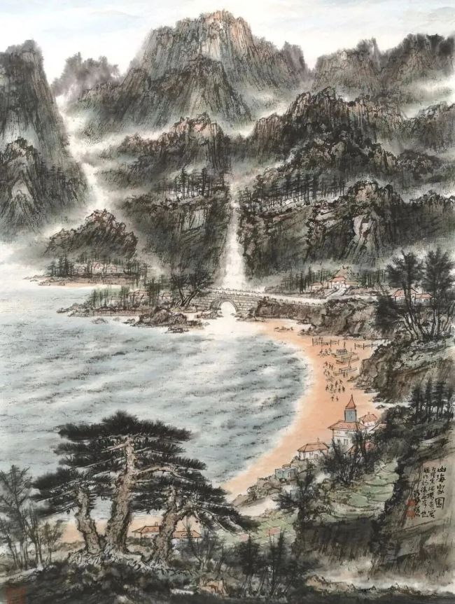 张风塘·中国画 | 画面整体萦绕着清雅的书卷气,尽显东方艺术的灵动气韵