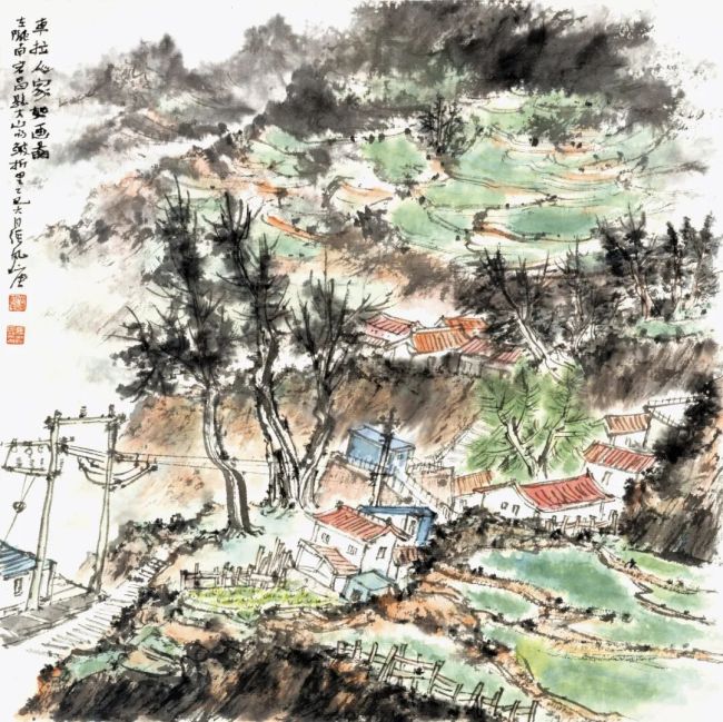 张风塘·中国画 | 画面整体萦绕着清雅的书卷气，尽显东方艺术的灵动气韵
