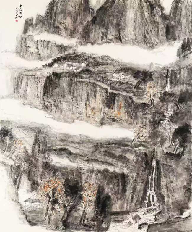 【DeepSeek谈艺】桂行创·山水画 | 粗犷中见精微,雄强中显灵秀