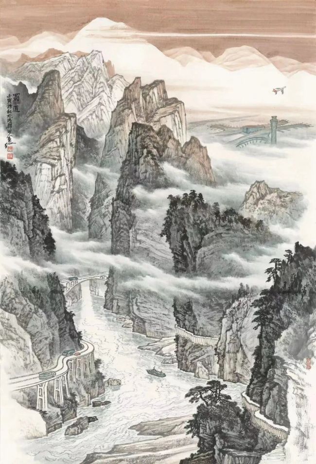 姚叶红·山水画 | 让巴山蜀水的雄奇与灵秀，在纸间生长出兼具骨力与气韵的生命气象