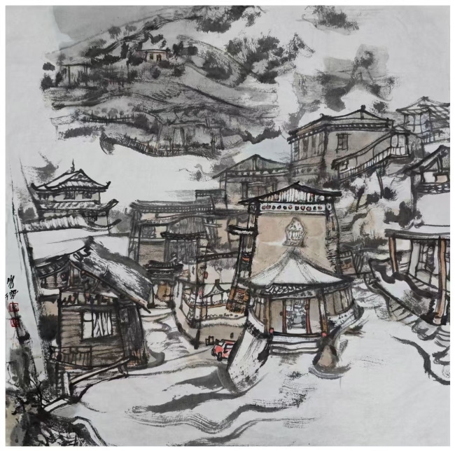 【DeepSeek谈艺】谌宏微 | 空灵超逸的山水画境
