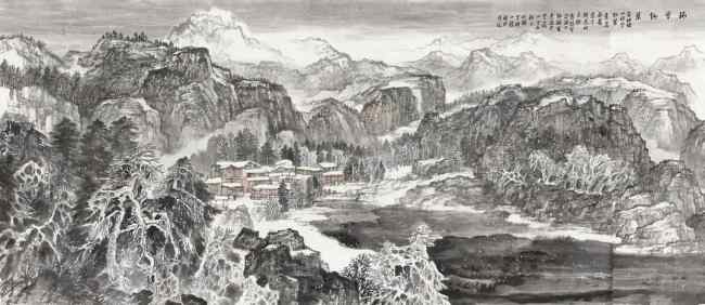 张跃进·雪景山水画 | 蜀雪藏幽境,笔墨写乡魂